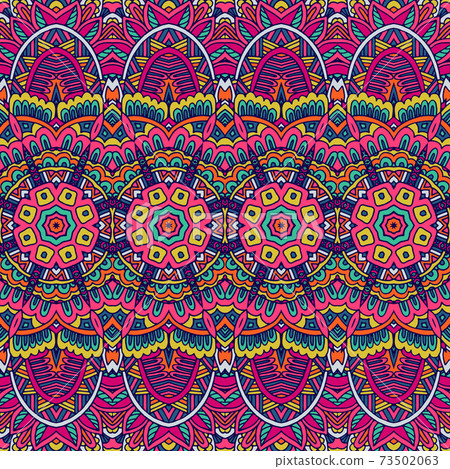 Abstract festive colorful grunge vector ethnic tribal pattern Abstract festive colorful grunge vector ethnic tribal pattern 73502063