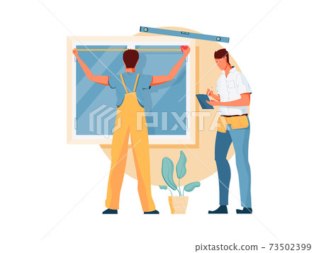 Plastic Windows Illustration 73502399