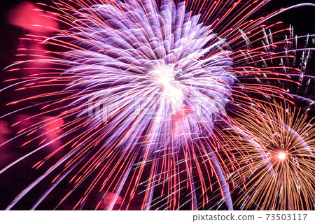 Large fireworks that color the night (Todabashi / Itabashi Fireworks Festival) Large fireworks that color the night (Todabashi / Itabashi Fireworks Festival) 73503117