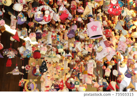 懸掛雛雞Hina Matsuri桃節3月3日 73503315