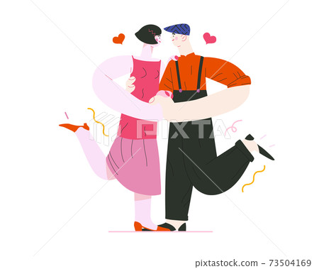 Dancing couple - Valentine graphics Dancing couple - Valentine graphics 73504169