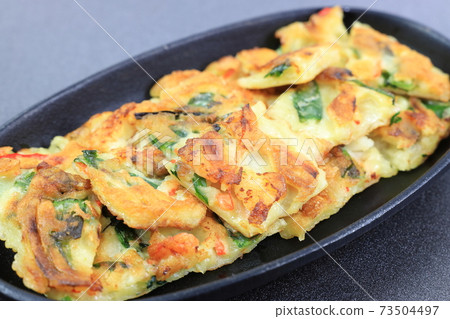 Delicious seafood pancake Delicious seafood pancake 73504497