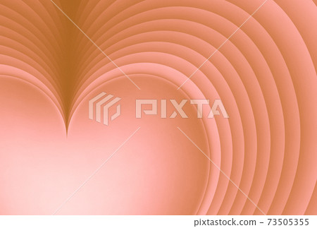 三維工藝背景圖，其中具有灰泥狀表面的心形紙分層放置橙色可提供其他顏色 73505355