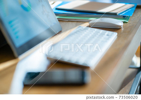 Telework PC desk low table working from home 73506020