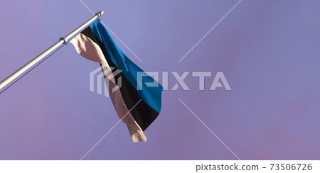 3d rendering of the national flag of the Estonia 3d rendering of the national flag of the Estonia 73506726