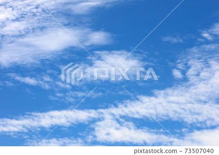 The vast blue sky background and white clouds 73507040
