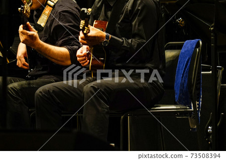 Jazz orchestra, bass and guitar Jazz orchestra, bass and guitar 73508394