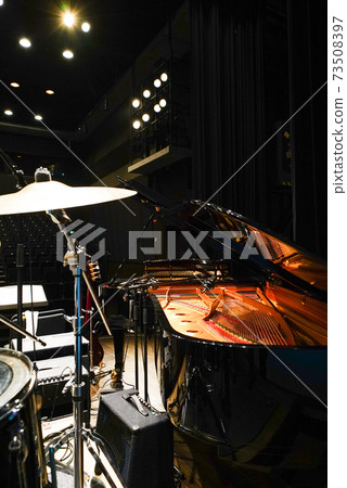 Jazz orchestra, stage piano Jazz orchestra, stage piano 73508397