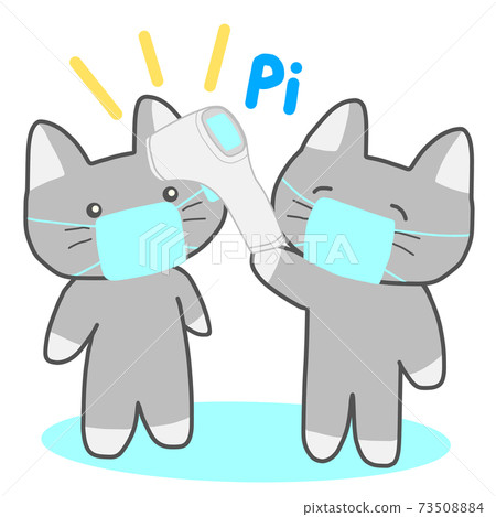 A cat that measures heat measurement 73508884