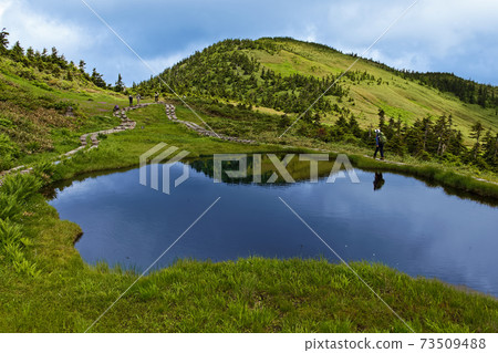 Summer Aizu Komagatake and Komagatake Pond 73509488