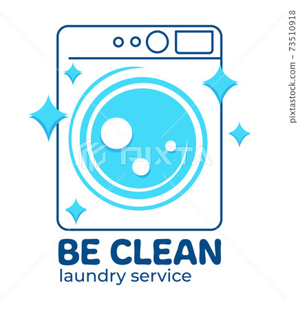 Be clean laundry service, washing machine label Be clean laundry service, washing machine label 73510918