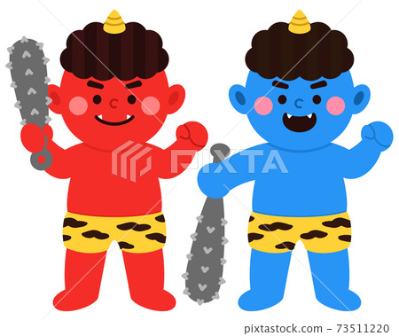 Red demons and virtues - Stock Illustration [73511220] - PIXTA