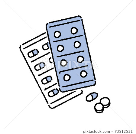 Simple touch medicine illustration 73512531