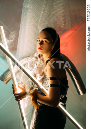 environmental pollution save nature tired woman 73512903