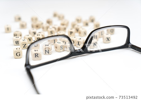 glasses and letters 73513492