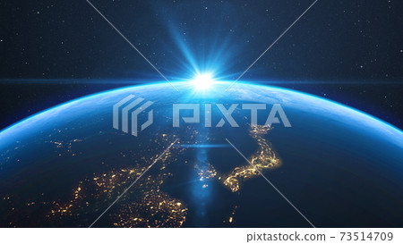 Earth solar flare background material background universe 73514709