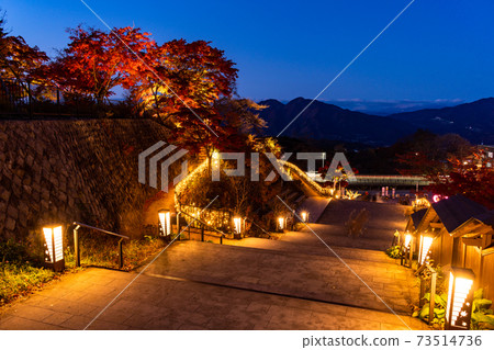 (Gunma Prefecture) Ikaho Onsen, Ishidangai at night (Gunma Prefecture) Ikaho Onsen, Ishidangai at night 73514736