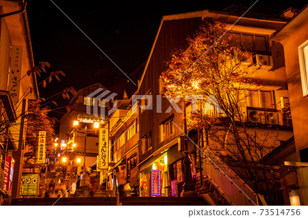 (Gunma Prefecture) Ikaho Onsen, Ishidangai at night (Gunma Prefecture) Ikaho Onsen, Ishidangai at night 73514756