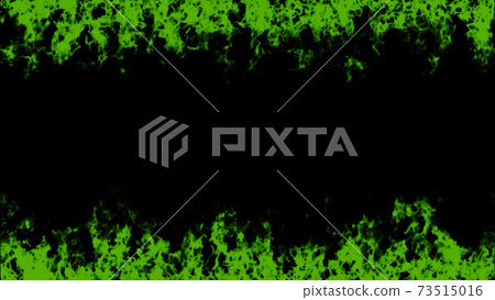 Flame frame background material top and bottom frame green green 73515016