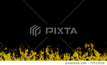Flame frame background material lower frame yellow yellow 73515018