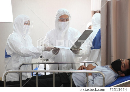 Covid-19 concept. People wearing mask for protect cough with Covid-19 virus outbreak,  new normal 73515654