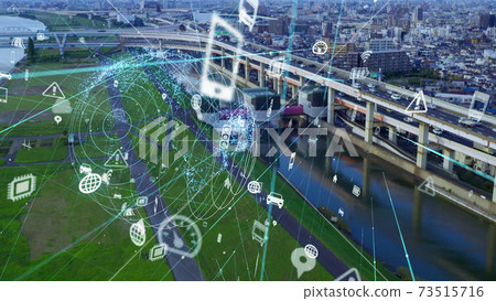 Transportation and network ITS MaaS IoT 73515716