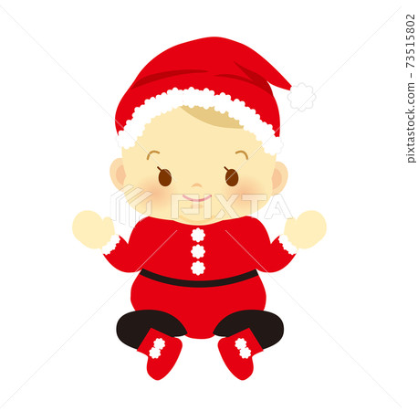Cosplay baby Santa Claus front baby full body illustration 91 73515802