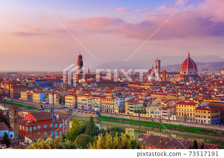 Florence View at sunset 73517191