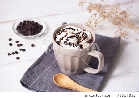 Cocoa Hot Chocolate Cafe Mocha with Fresh Cream 73517852
