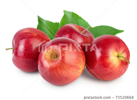 Red apple isolated on white background with clipping path and full depth of field Red apple isolated on white background with clipping path and full depth of field 73520668