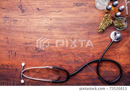 Medical Marijuana in Cannabis Flower Before The Harvest Concept Medical Marijuana in Cannabis Flower Before The Harvest Concept 73520813