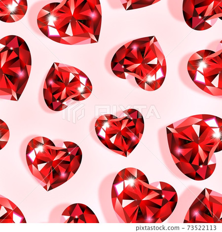 Pattern ruby heart Pattern ruby heart 73522113