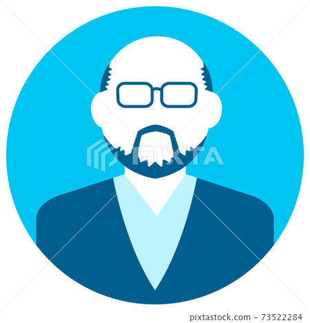 Male upper body vector illustration / circular... - Stock Illustration ...