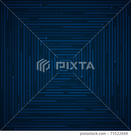 Abstract futuristic blue line pattern of geometric tech artwork template. Abstract futuristic blue line pattern of geometric tech artwork template. 73522689