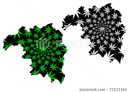 Kaduna State (Subdivisions of Nigeria, Federated state of Nigeria) map is designed cannabis leaf green and black, Kaduna map made of marijuana (marihuana,THC) foliage.... Kaduna State (Subdivisions of Nigeria, Federated state of Nigeria) map is designed cannabis leaf green and black, Kaduna map made of marijuana (marihuana,THC) foliage.... 73523363