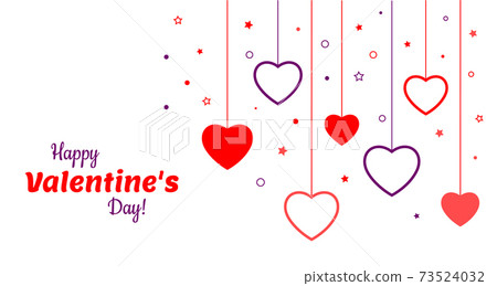 Valentines day card heart 73524032