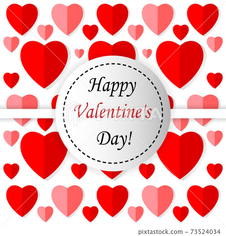 Valentines day card heart 73524034