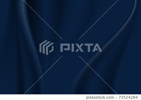 abstract wavy luxury dark blue cloth texture wave  73524269