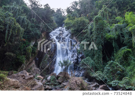 Mae Tia Waterfall is the most beautiful waterfall in Ob Luang National Park,Doi Kaeo, Chom Thong,Chiang Mai ,Thailand Mae Tia Waterfall is the most beautiful waterfall in Ob Luang National Park,Doi Kaeo, Chom Thong,Chiang Mai ,Thailand 73524848