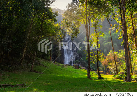 Mae Tia Waterfall is the most beautiful waterfall in Ob Luang National Park,Doi Kaeo, Chom Thong,Chiang Mai ,Thailand Mae Tia Waterfall is the most beautiful waterfall in Ob Luang National Park,Doi Kaeo, Chom Thong,Chiang Mai ,Thailand 73524863