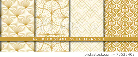 Art Deco Vector Pattern Set 73525402