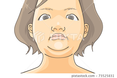 面對雙下巴的女人 73525831