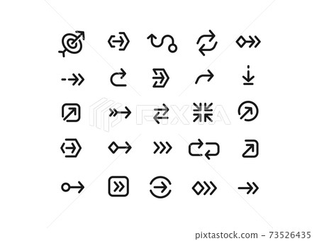 arrows collection for mobile apps, ui and web design, arrowheads isolated vector set arrows collection for mobile apps, ui and web design, arrowheads isolated vector set 73526435