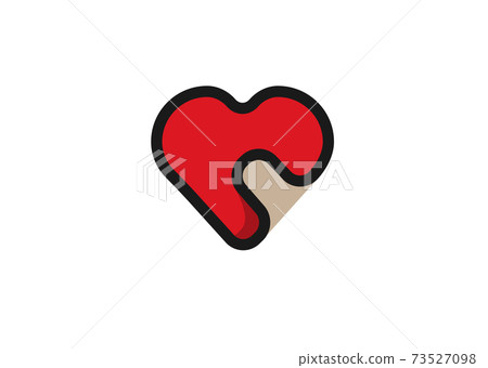 Heart icon. Simple heart, love logo. The iconic sign of love. Heart icon vector Heart icon. Simple heart, love logo. The iconic sign of love. Heart icon vector 73527098
