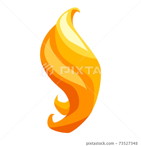 Illustration of hair curls. 73527348