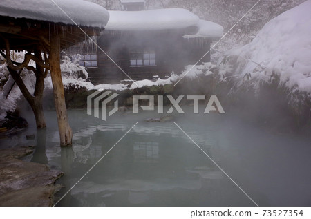 Papillot hot spring cranes hot water 73527354