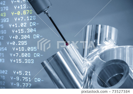 The  abstract scene multi-axis CMM machine. 73527384