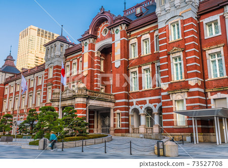 Tokyo cityscape of Japan in front of Tokyo station under the state of emergency = Saturday, January 16 Tokyo cityscape of Japan in front of Tokyo station under the state of emergency = Saturday, January 16 73527708