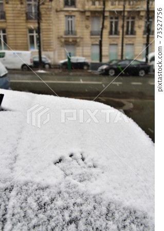 First snow in Paris, January 16, 2021 First snow in Paris, January 16, 2021 73527756