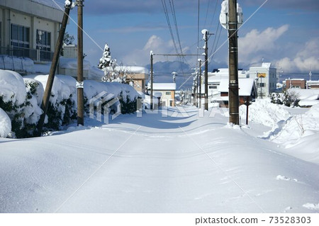 Rails completely buried in snow Rails completely buried in snow 73528303
